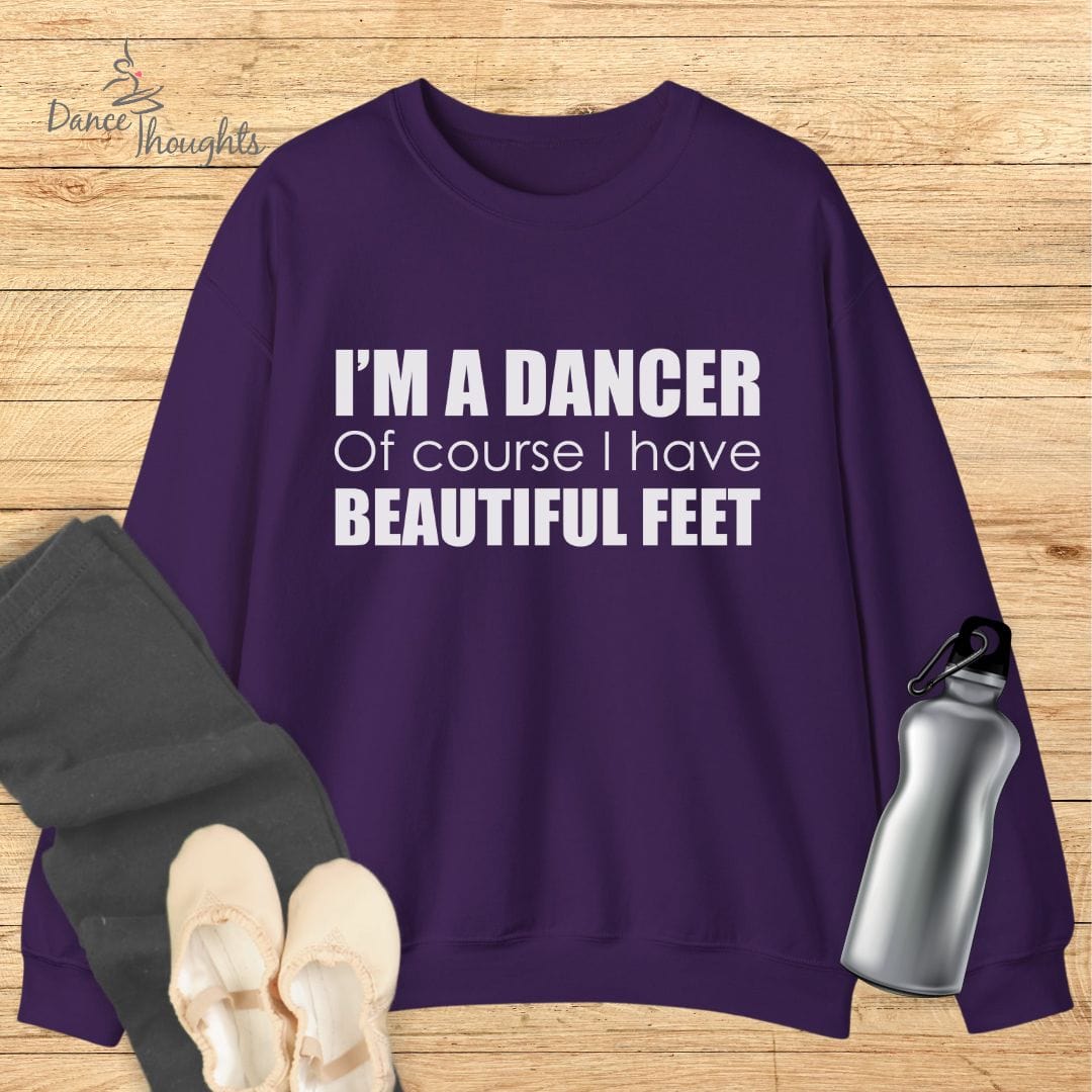 Beautiful Feet Sweatshirt-Sweatshirt-Dance Thoughts