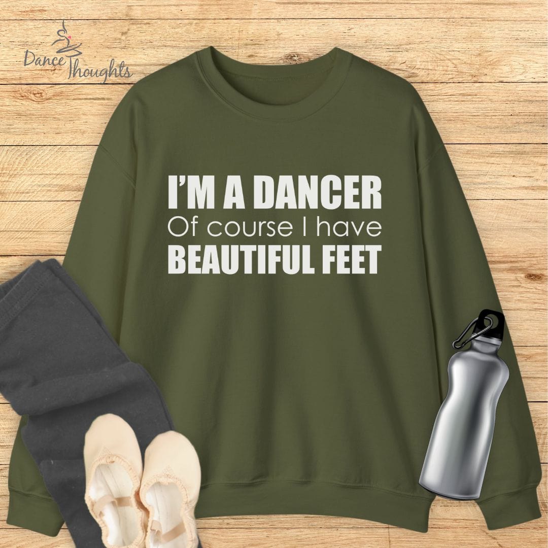 Beautiful Feet Sweatshirt-Sweatshirt-Dance Thoughts