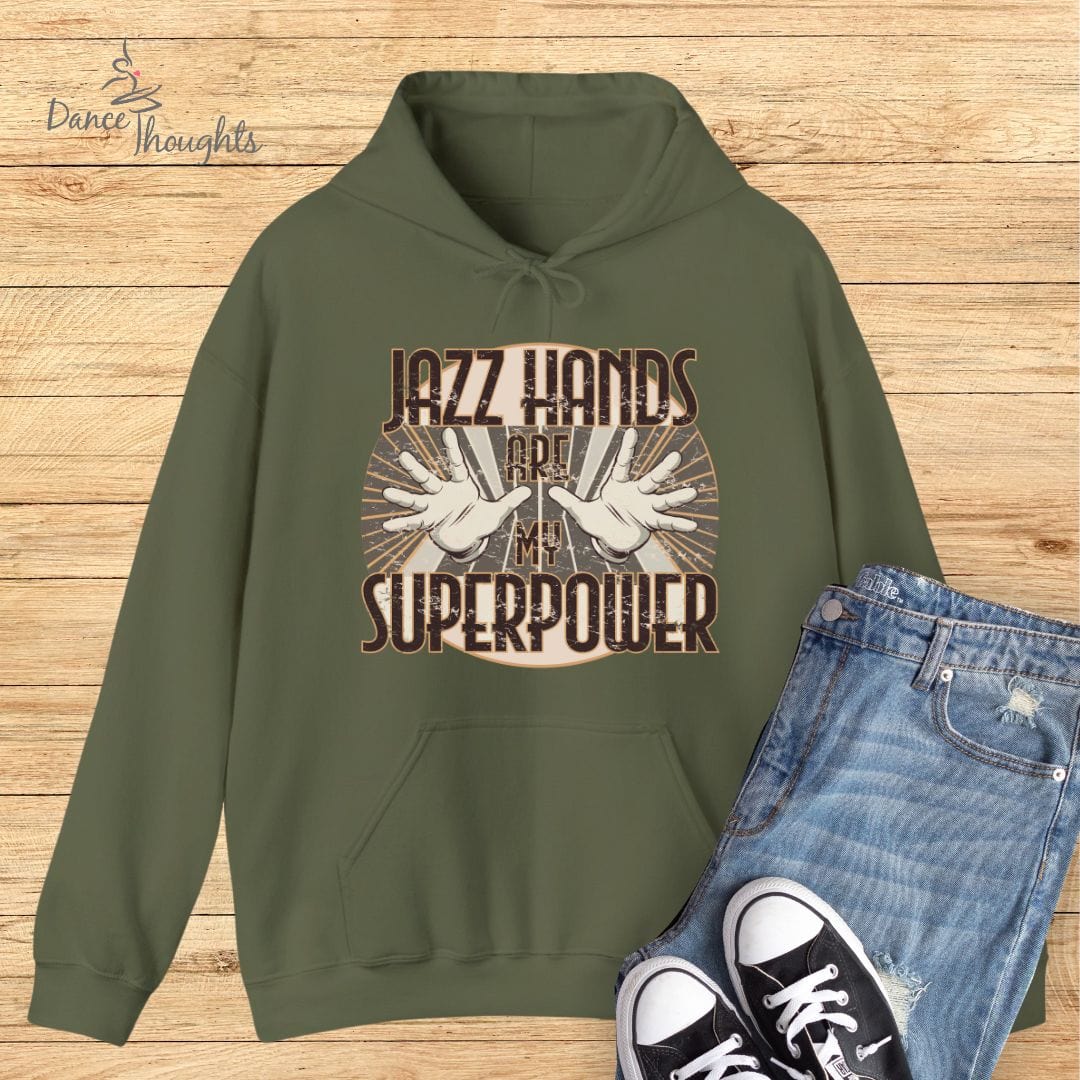 Jazz Hands Are My Super Power Hoodie-Hoodie-Dance Thoughts