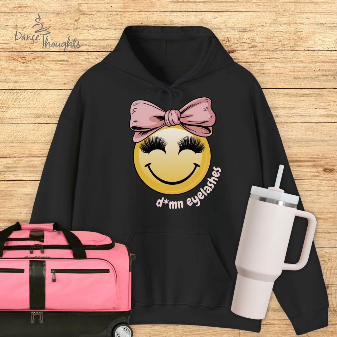 D*mn Eyelashes Hoodie-Hoodie-Dance Thoughts