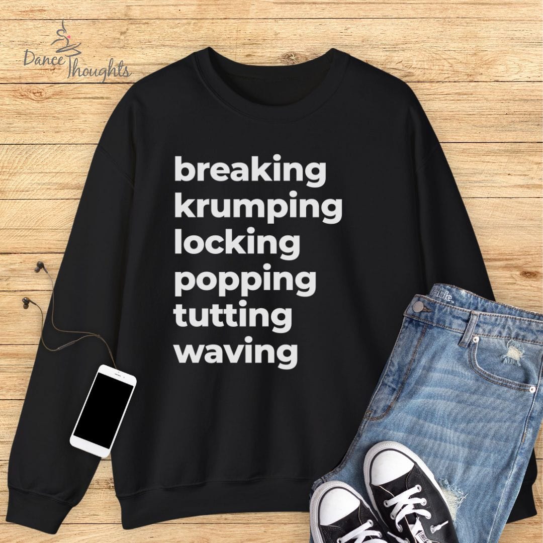 Hip-Hop Terminology Sweatshirt-Sweatshirt-Dance Thoughts
