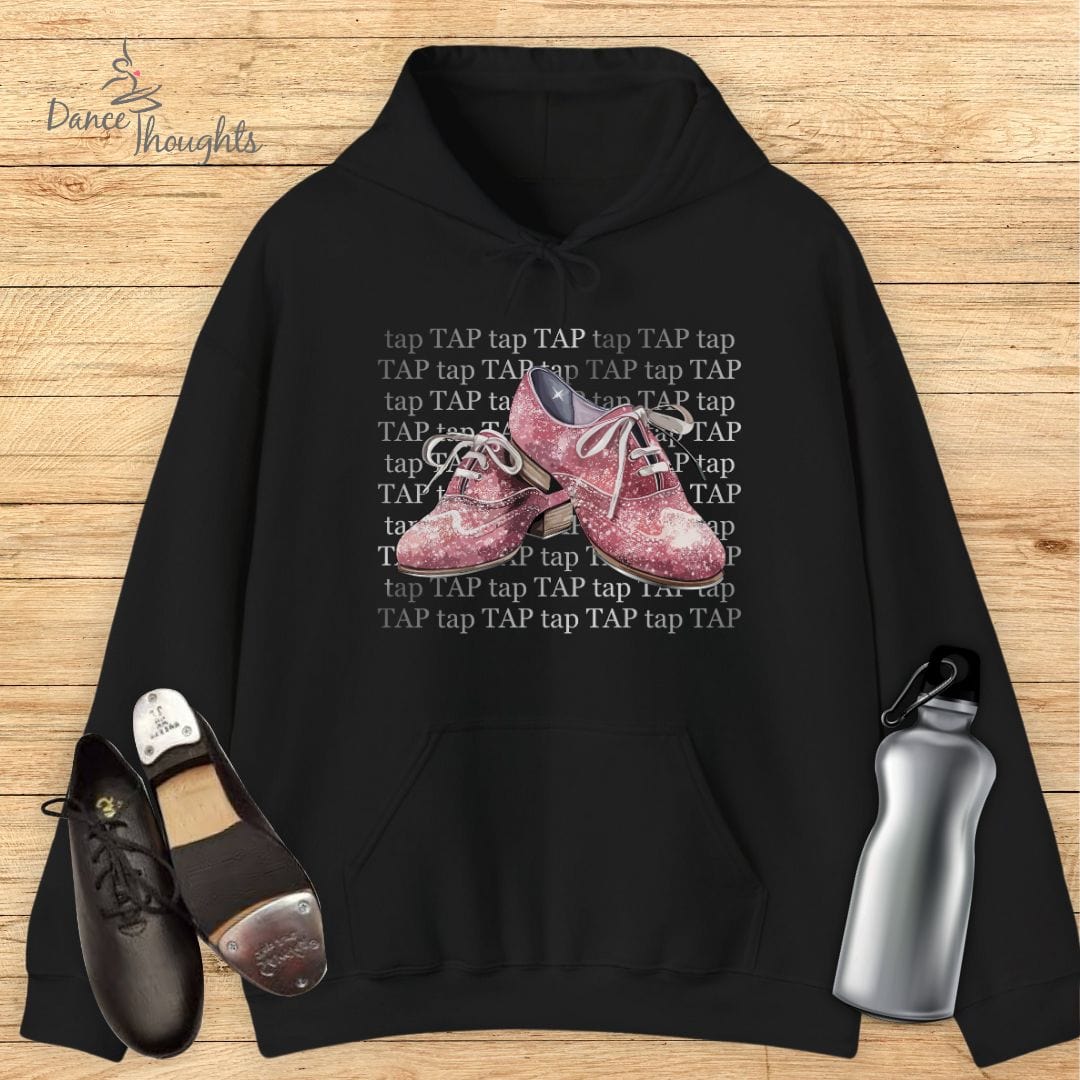 Pink Tap Shoes Hoodie-Hoodie-Dance Thoughts