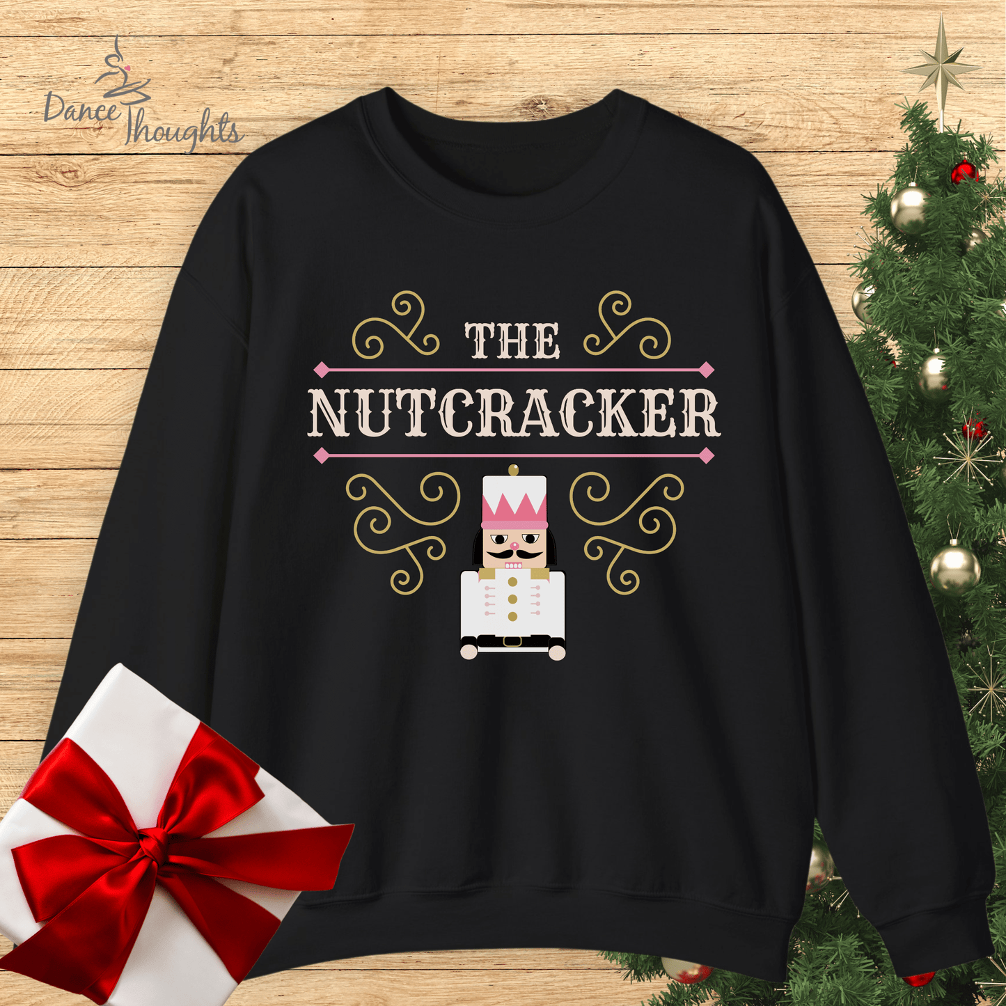 KIDS Pretty Pink Nutcracker Design Sweatshirt-Kids clothes-Dance Thoughts