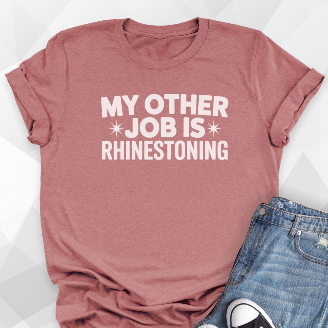 Rhinestoning T-shirt