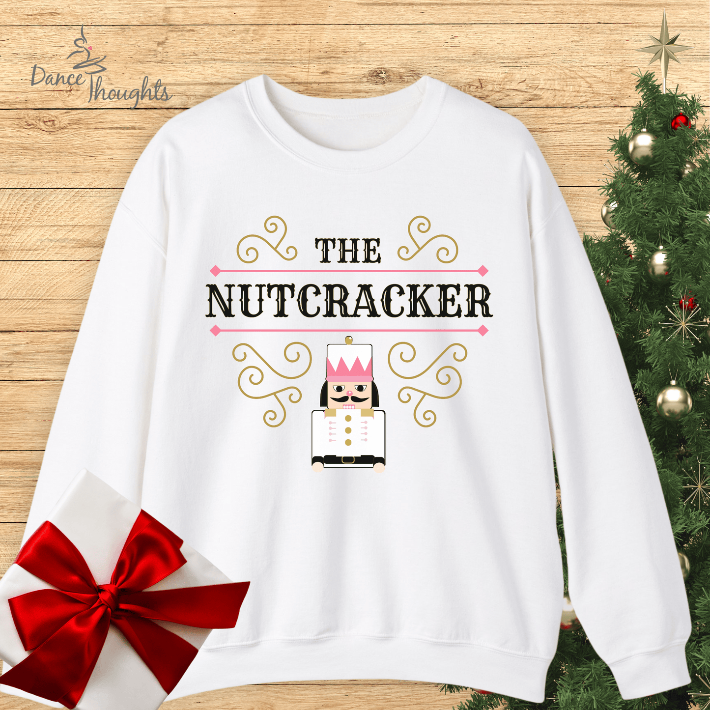 KIDS Pretty Pink Nutcracker Design Sweatshirt-Kids clothes-Dance Thoughts