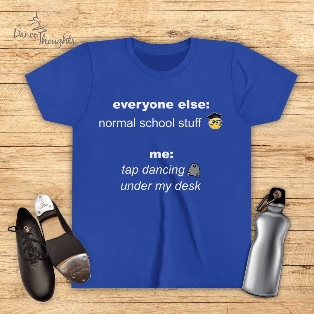 KIDS Tap Dancing Under My Desk T-Shirt-Kids clothes-Dance Thoughts