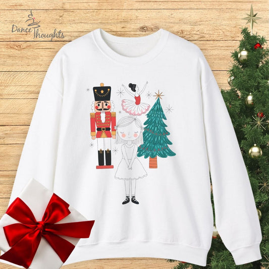 Nutcracker Drawing Sweatshirt-Sweatshirt-Dance Thoughts