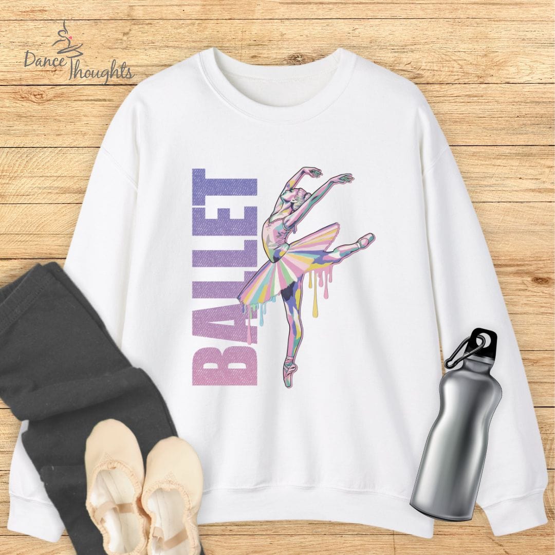 Watercolor Ballet Sweatshirt-Sweatshirt-Dance Thoughts