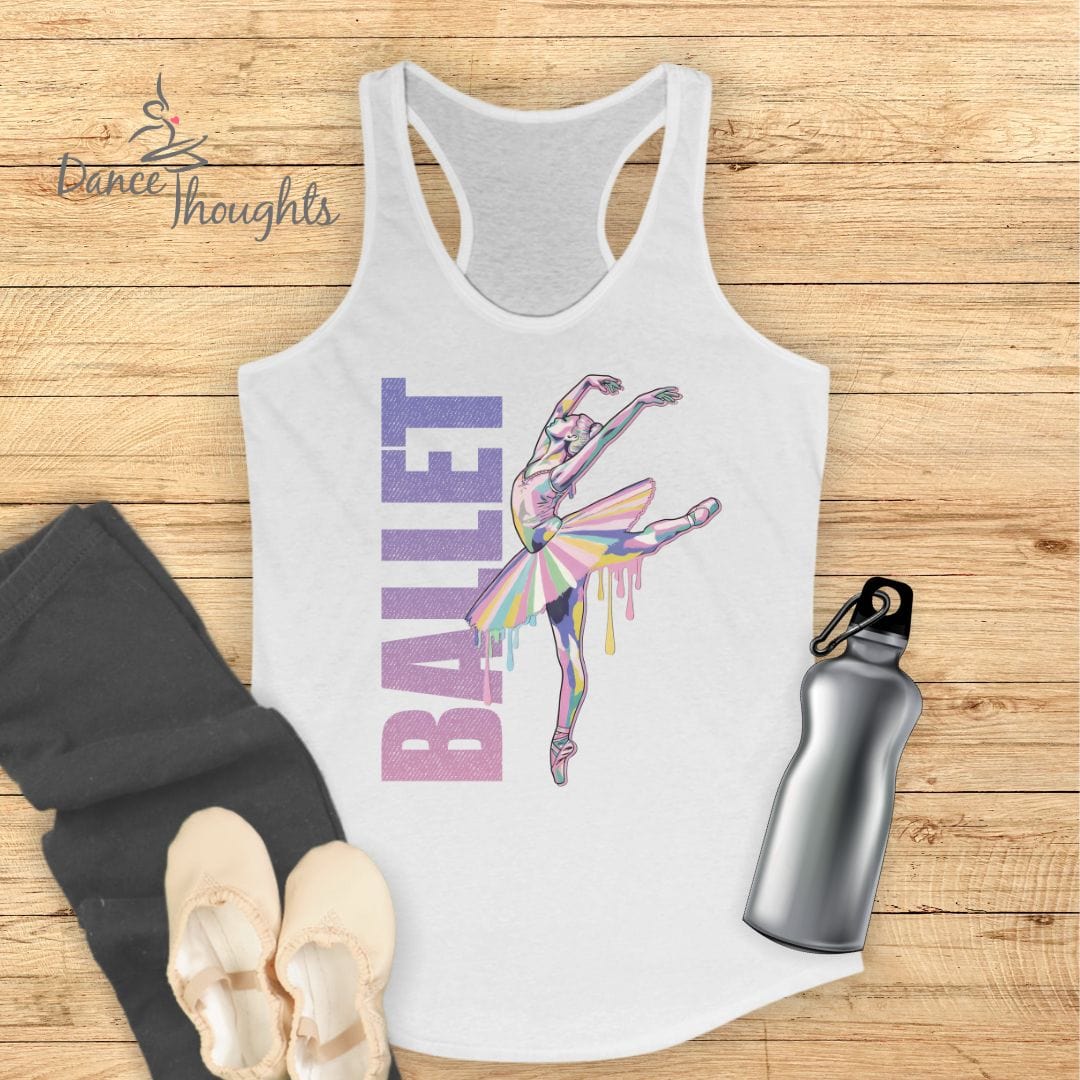 Watercolor Ballet Tank Top-Tank Top-Dance Thoughts