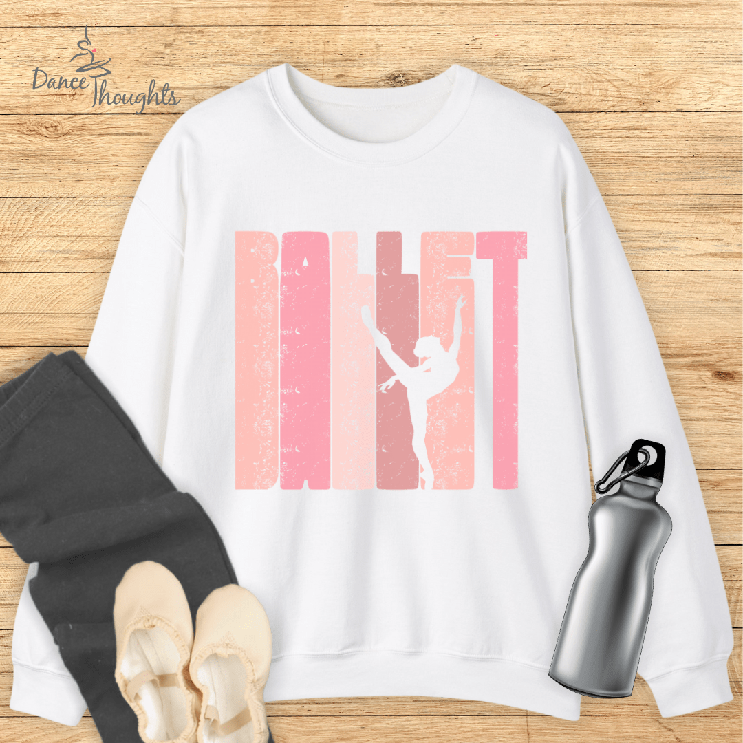 Ballet Arabesque Silhouette Sweatshirt-Sweatshirt-Dance Thoughts