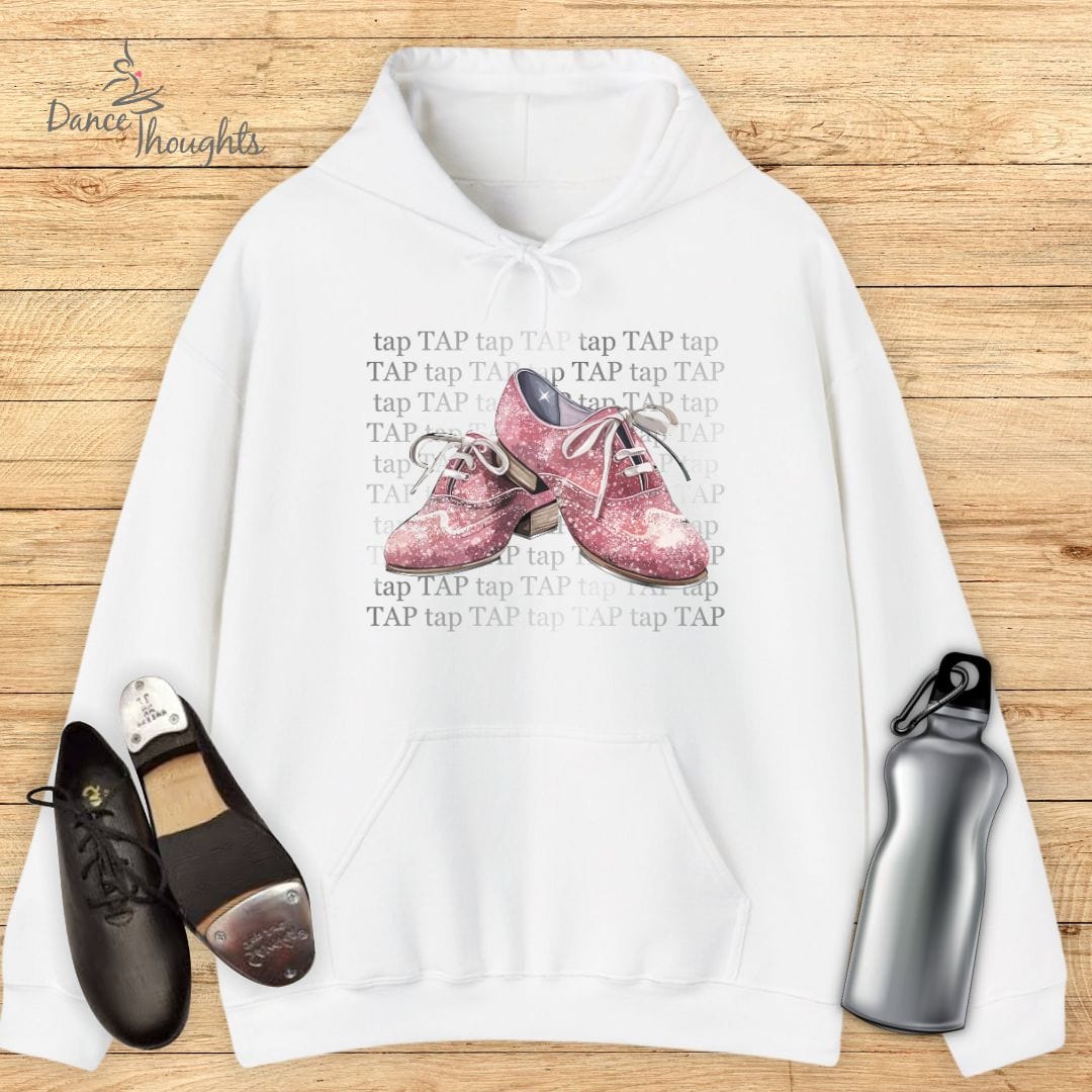 Pink Tap Shoes Hoodie-Hoodie-Dance Thoughts