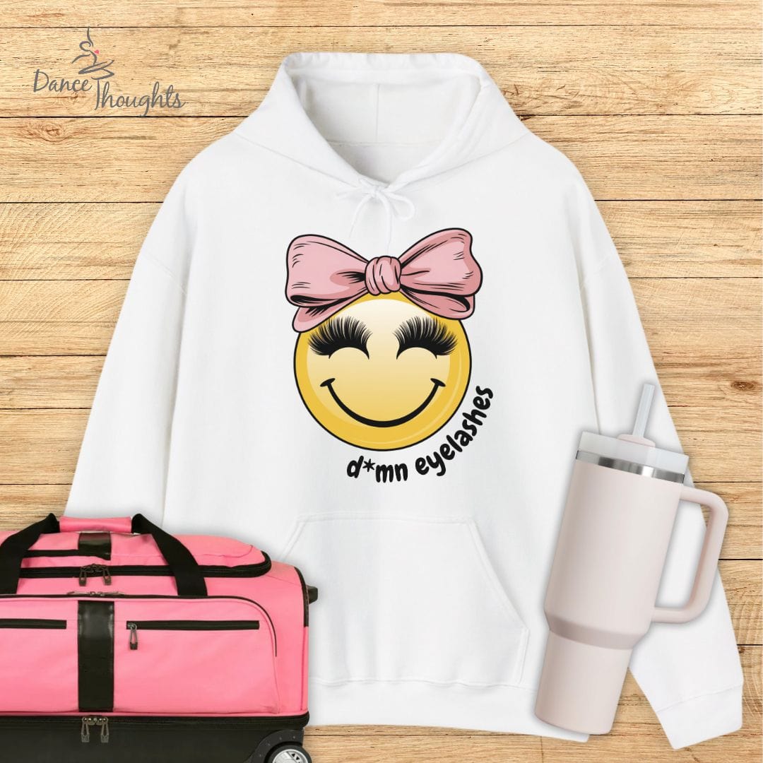 D*mn Eyelashes Hoodie-Hoodie-Dance Thoughts