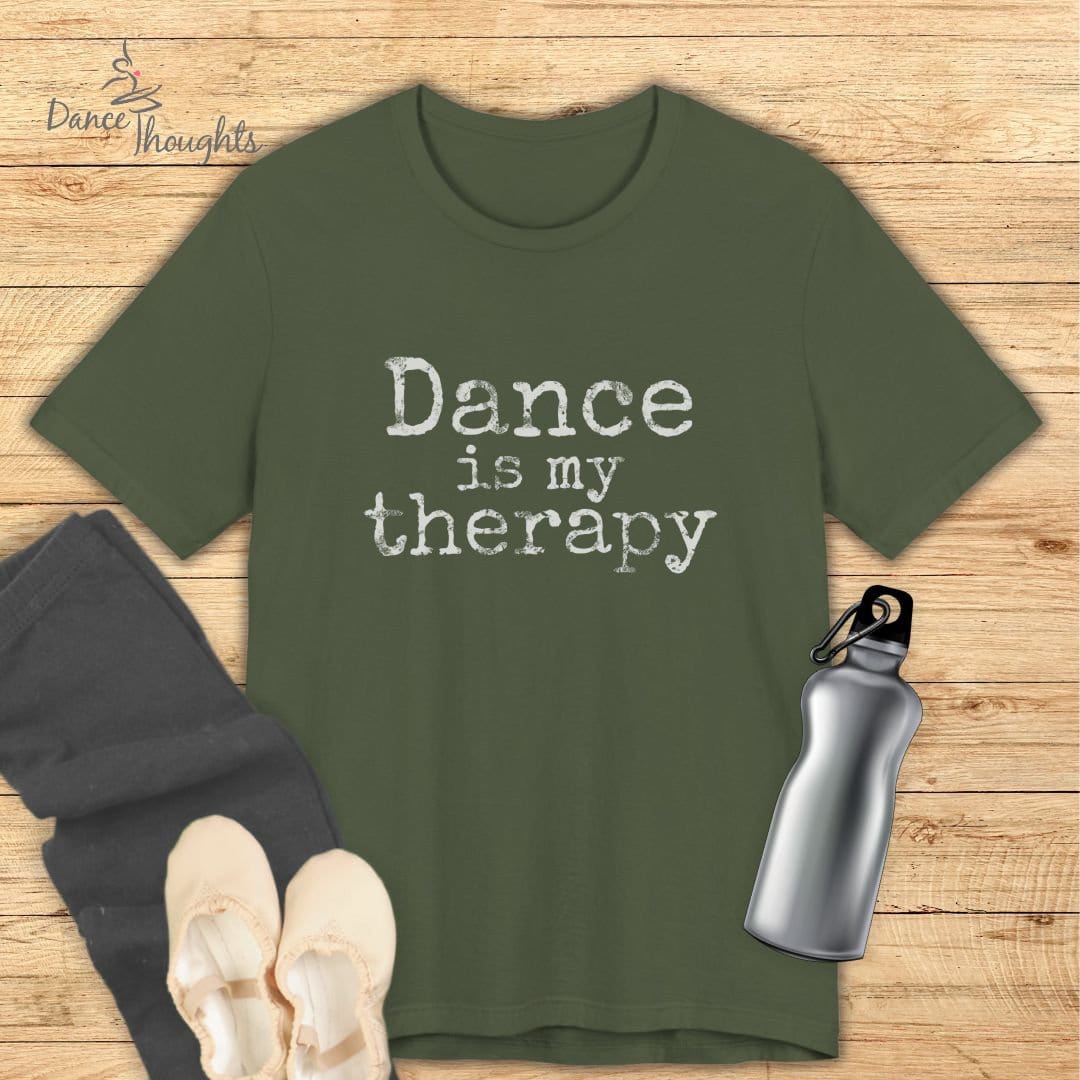 Dance Is My Therapy T-shirt-T-Shirt-Dance Thoughts