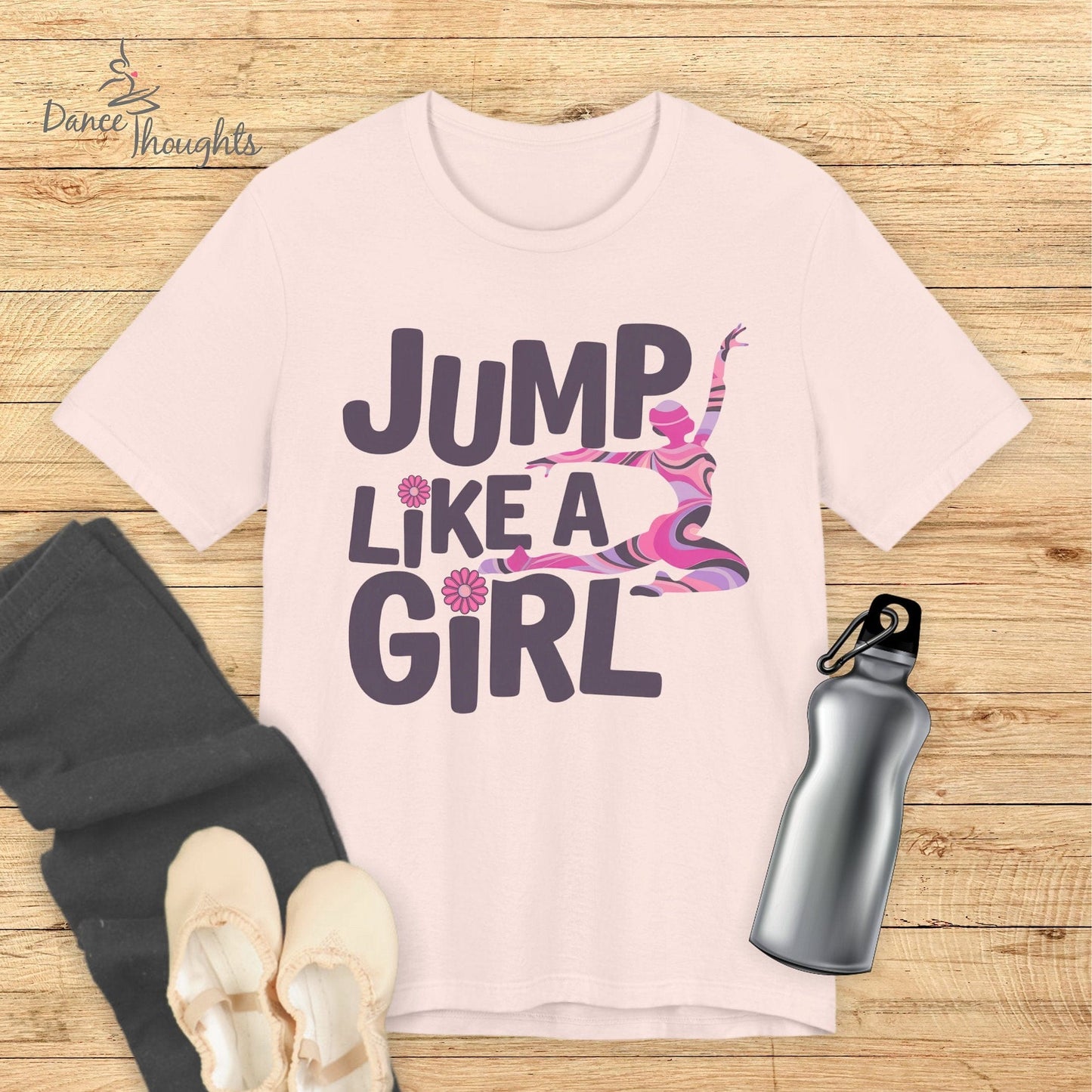 Jump Like A Girl T-shirt-T-Shirt-Dance Thoughts