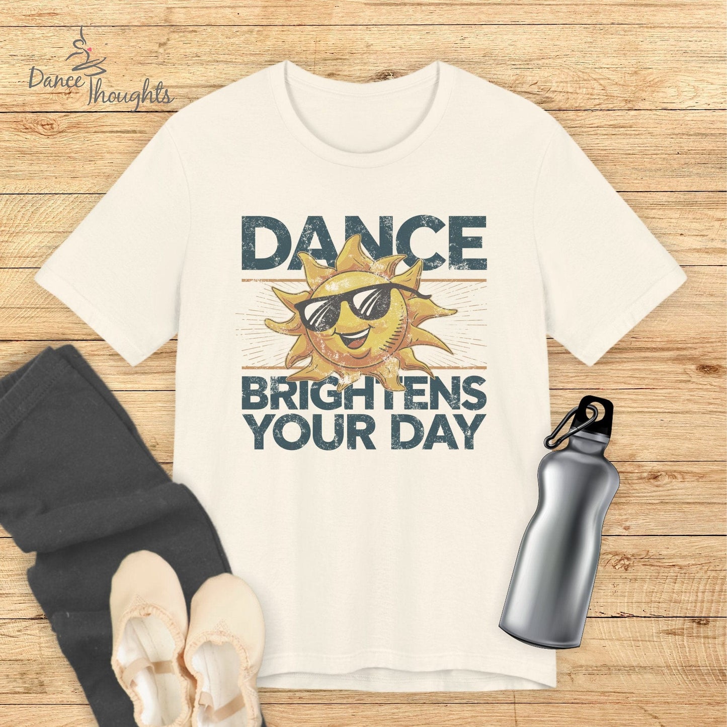 Dance Brightens Your Day T-shirt-T-Shirt-Dance Thoughts