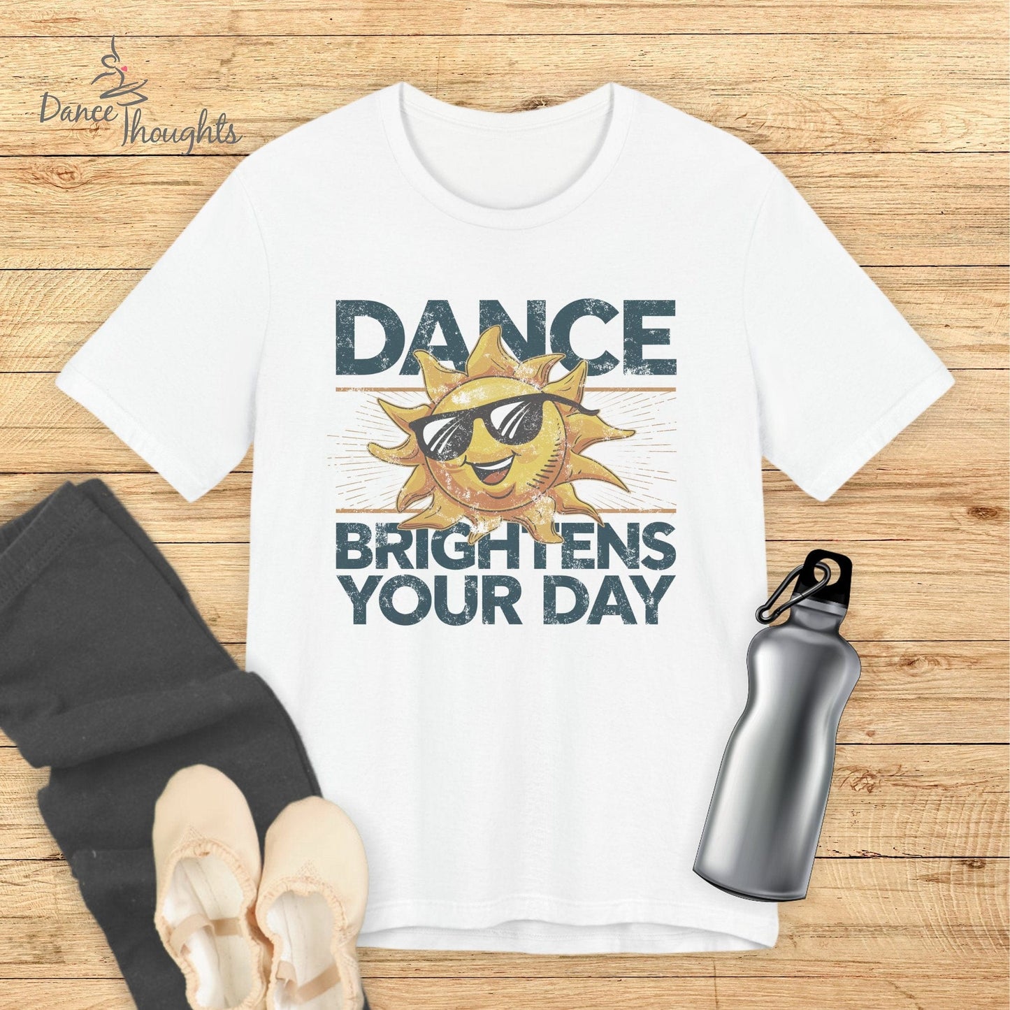 Dance Brightens Your Day T-shirt-T-Shirt-Dance Thoughts