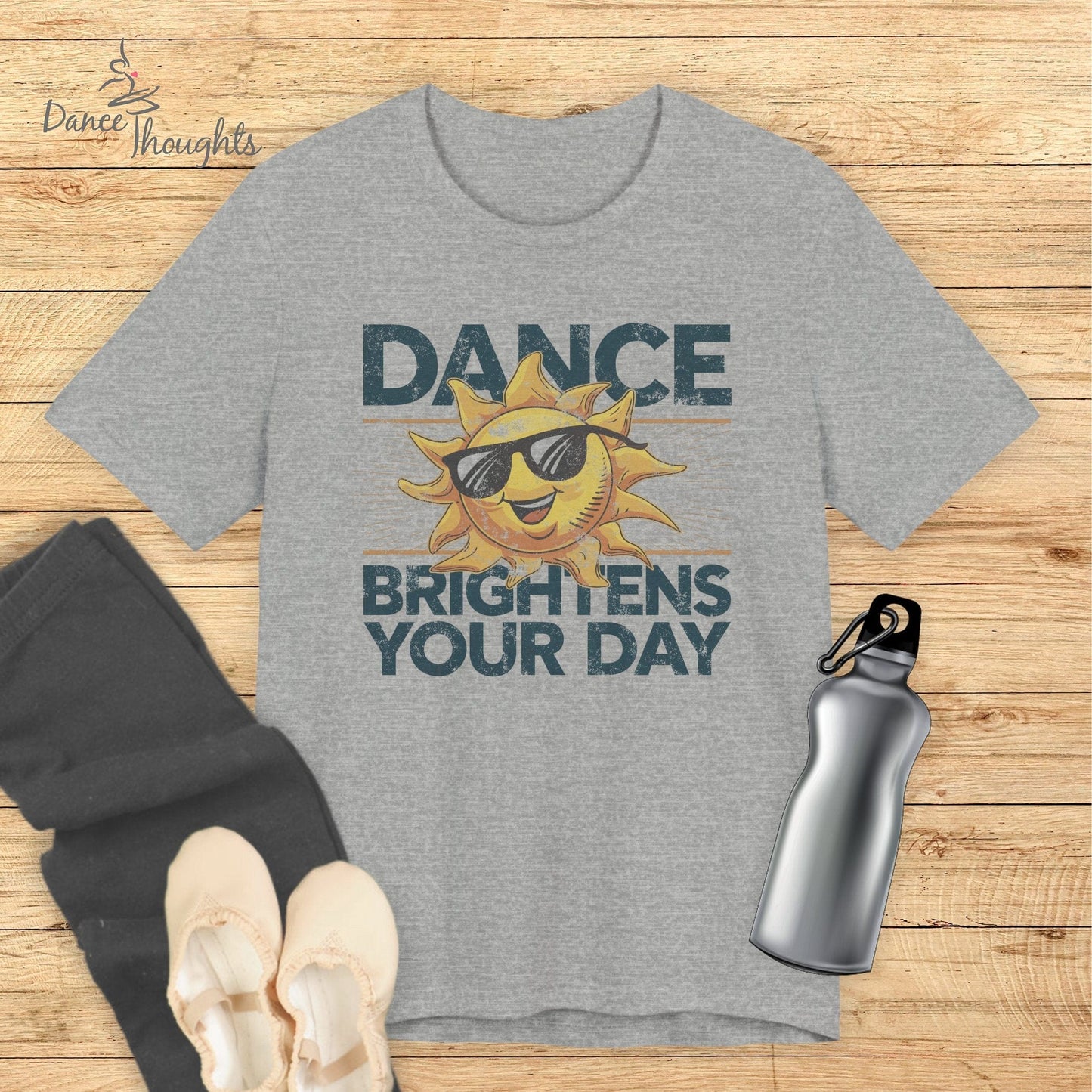 Dance Brightens Your Day T-shirt-T-Shirt-Dance Thoughts