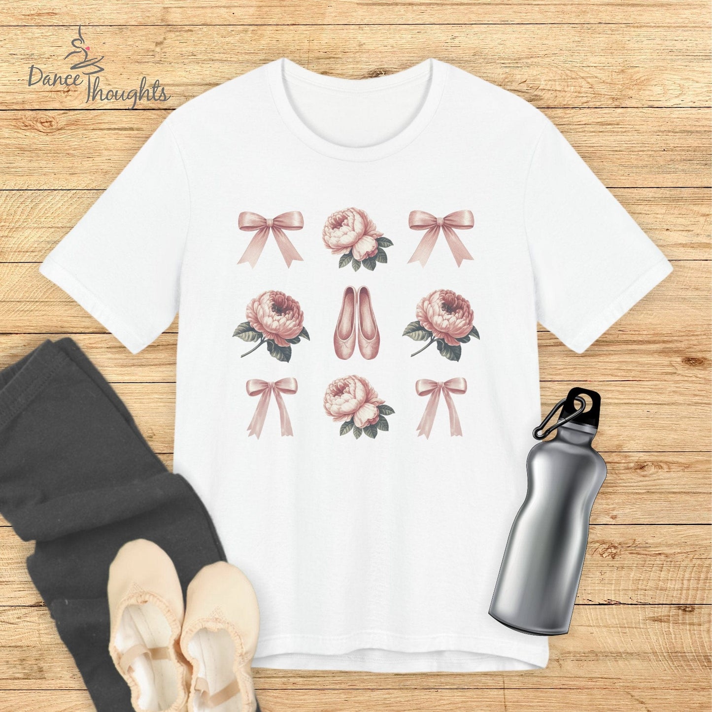 Ballet Flowers Grid T-shirt-T-Shirt-Dance Thoughts