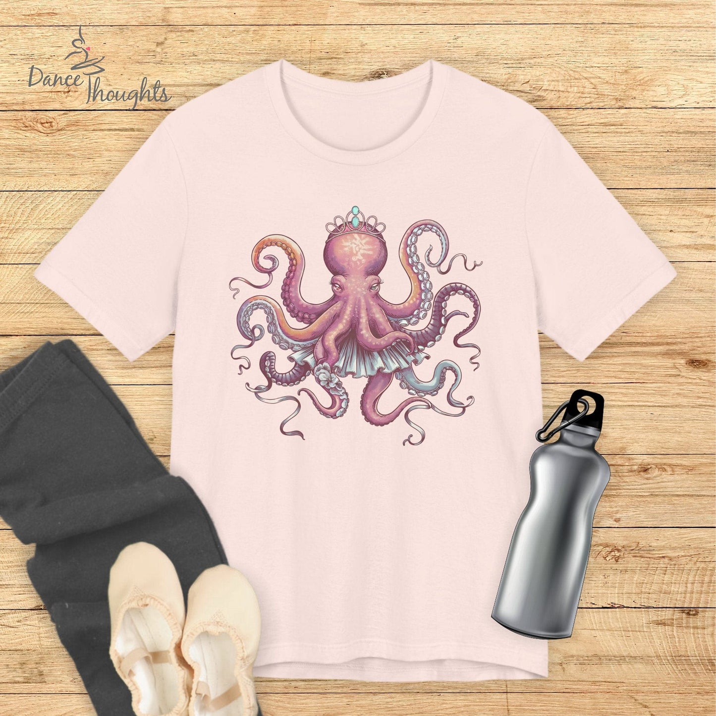Ballerina Octopus T-shirt-T-Shirt-Dance Thoughts