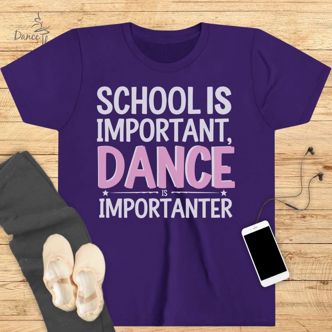 KIDS School Is Important T-Shirt-Kids clothes-Dance Thoughts