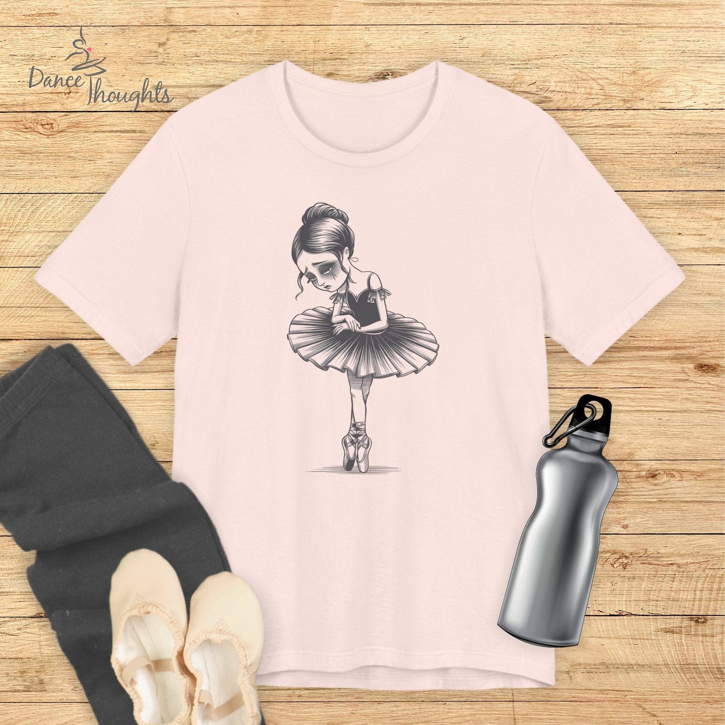Goth Ballerina T-shirt-T-Shirt-Dance Thoughts