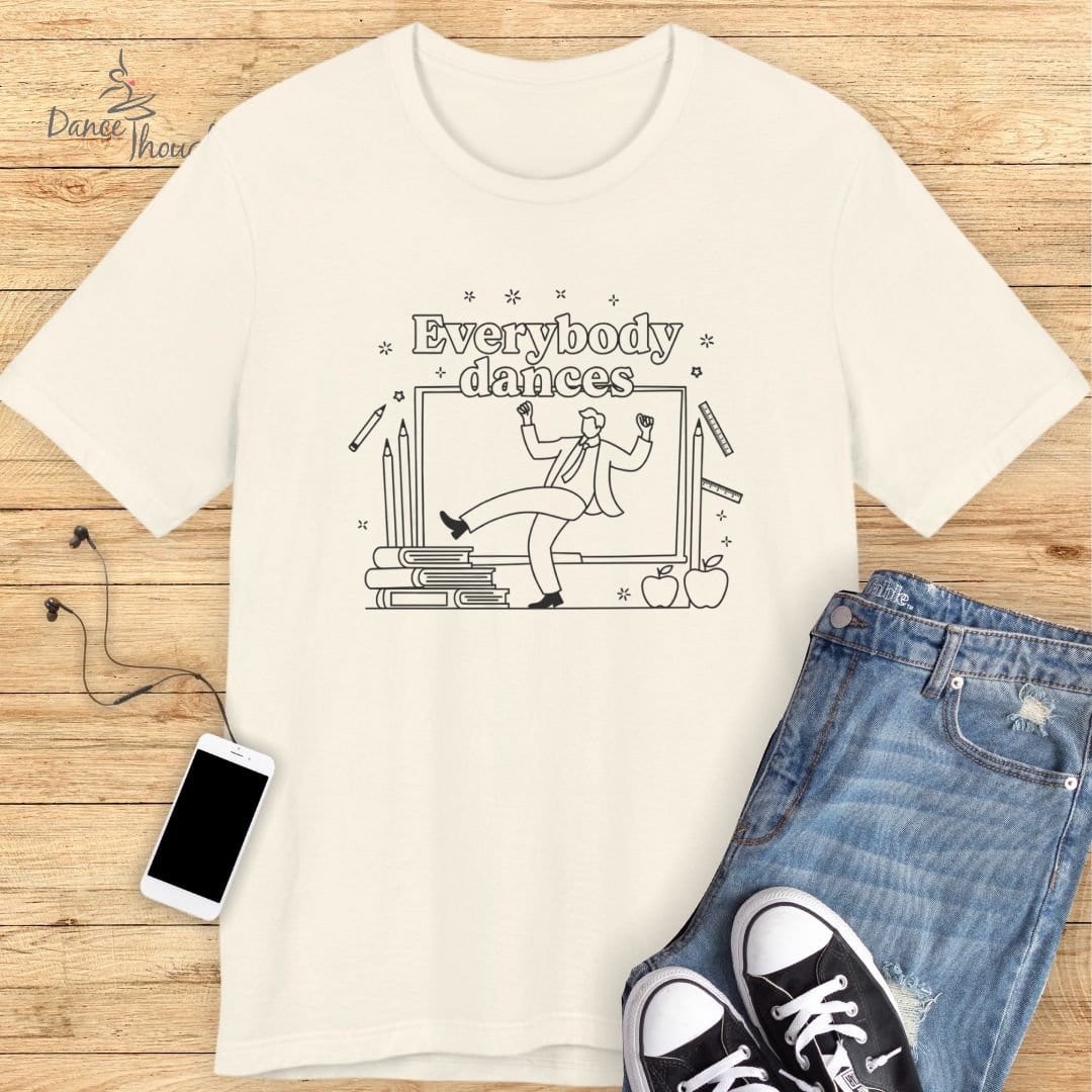 Dancing Male Teacher T-shirt-T-Shirt-Dance Thoughts