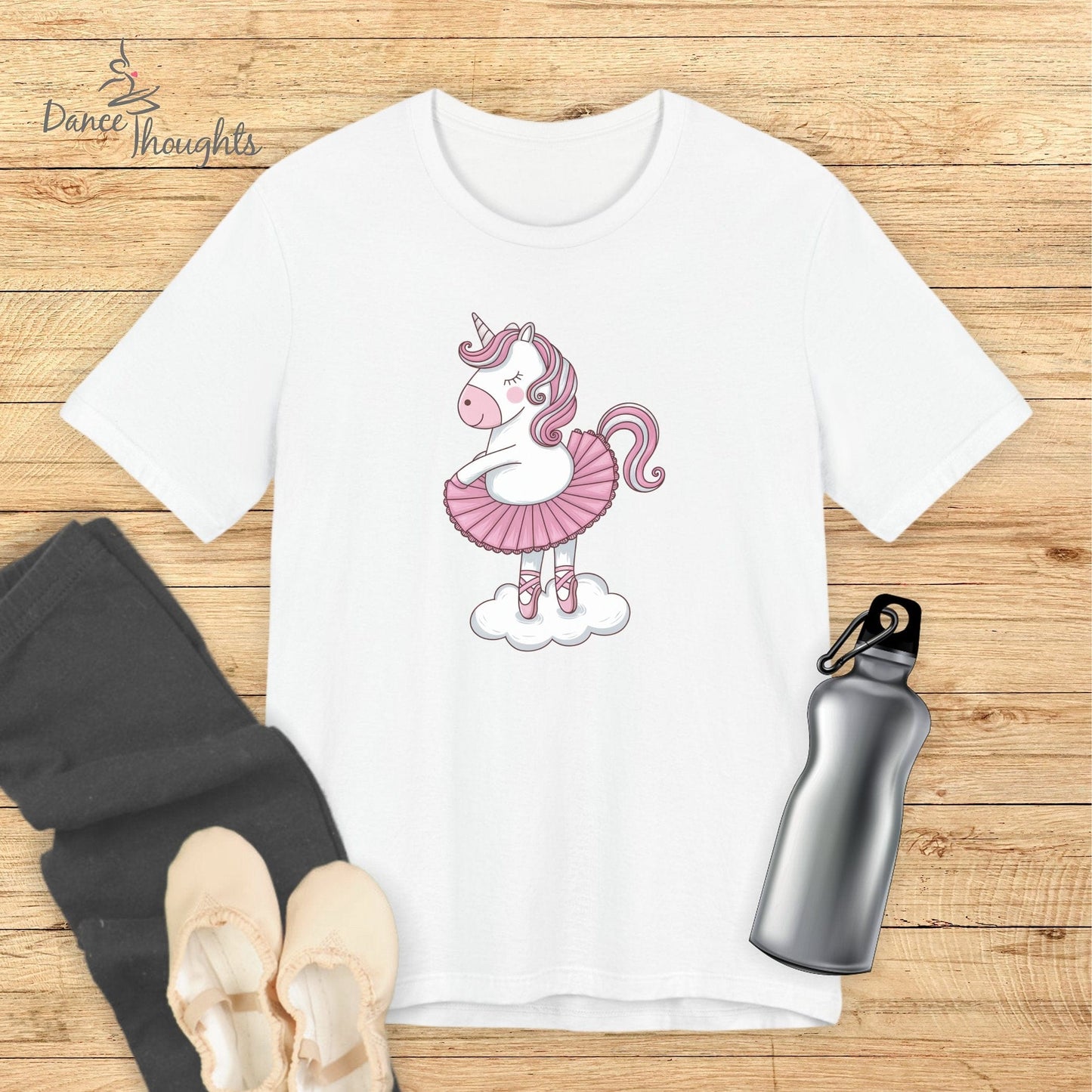 Ballerina Unicorn T-shirt-T-Shirt-Dance Thoughts
