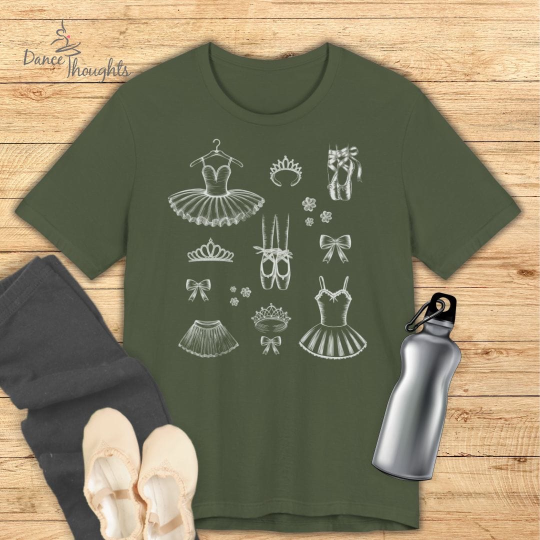 Ballet Chalk Art T-shirt-T-Shirt-Dance Thoughts