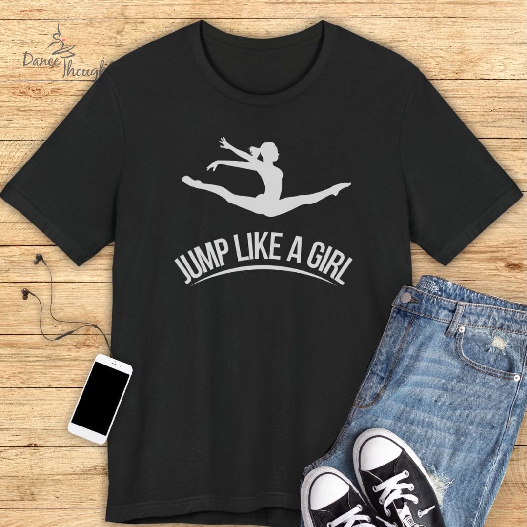 Jump Like A Girl T-shirt-T-Shirt-Dance Thoughts