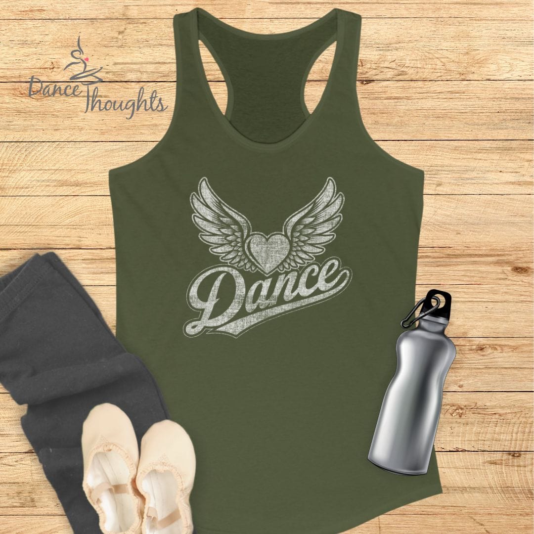 Heart With Wings Tank Top-Tank Top-Dance Thoughts