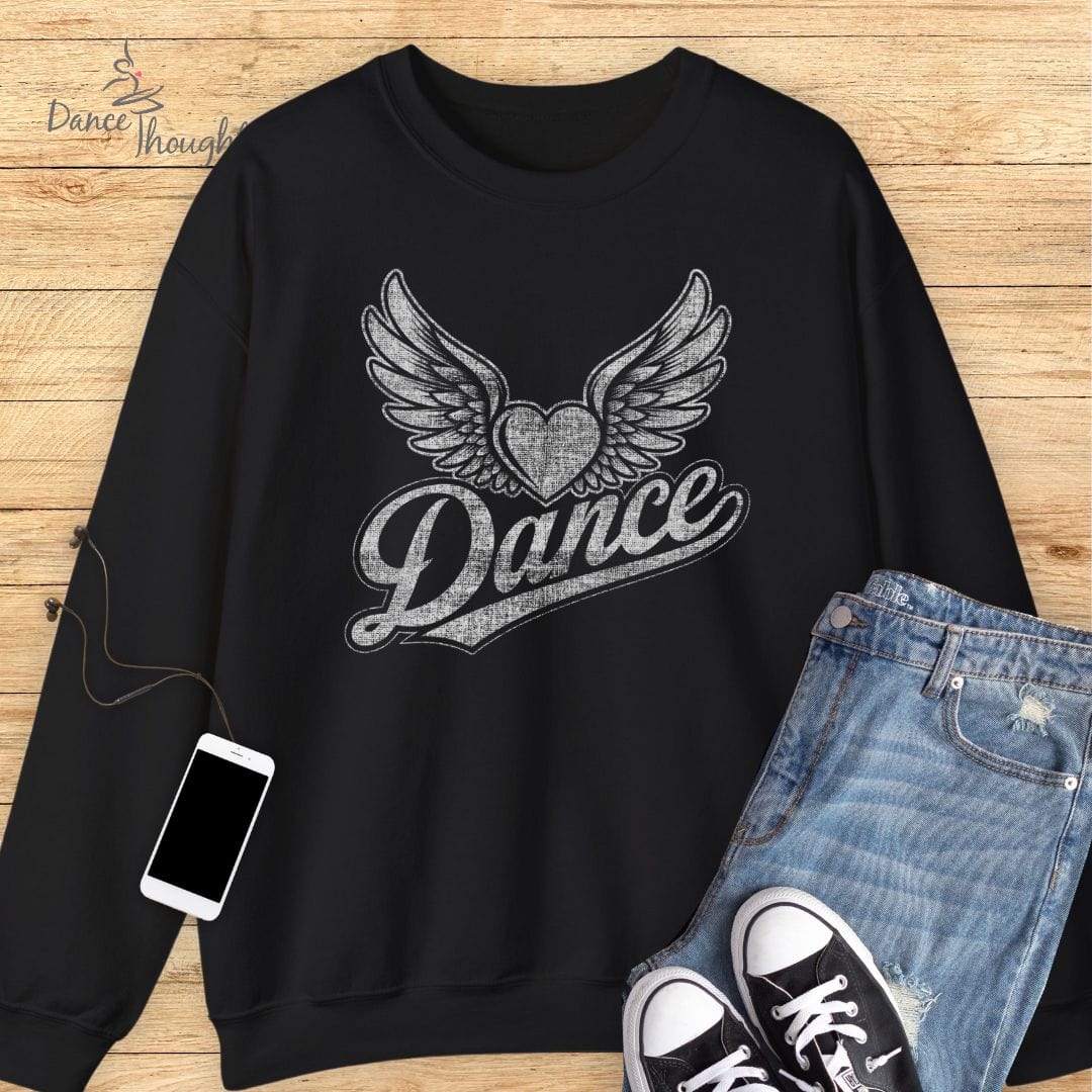 Heart With Wings Sweatshirt-Sweatshirt-Dance Thoughts