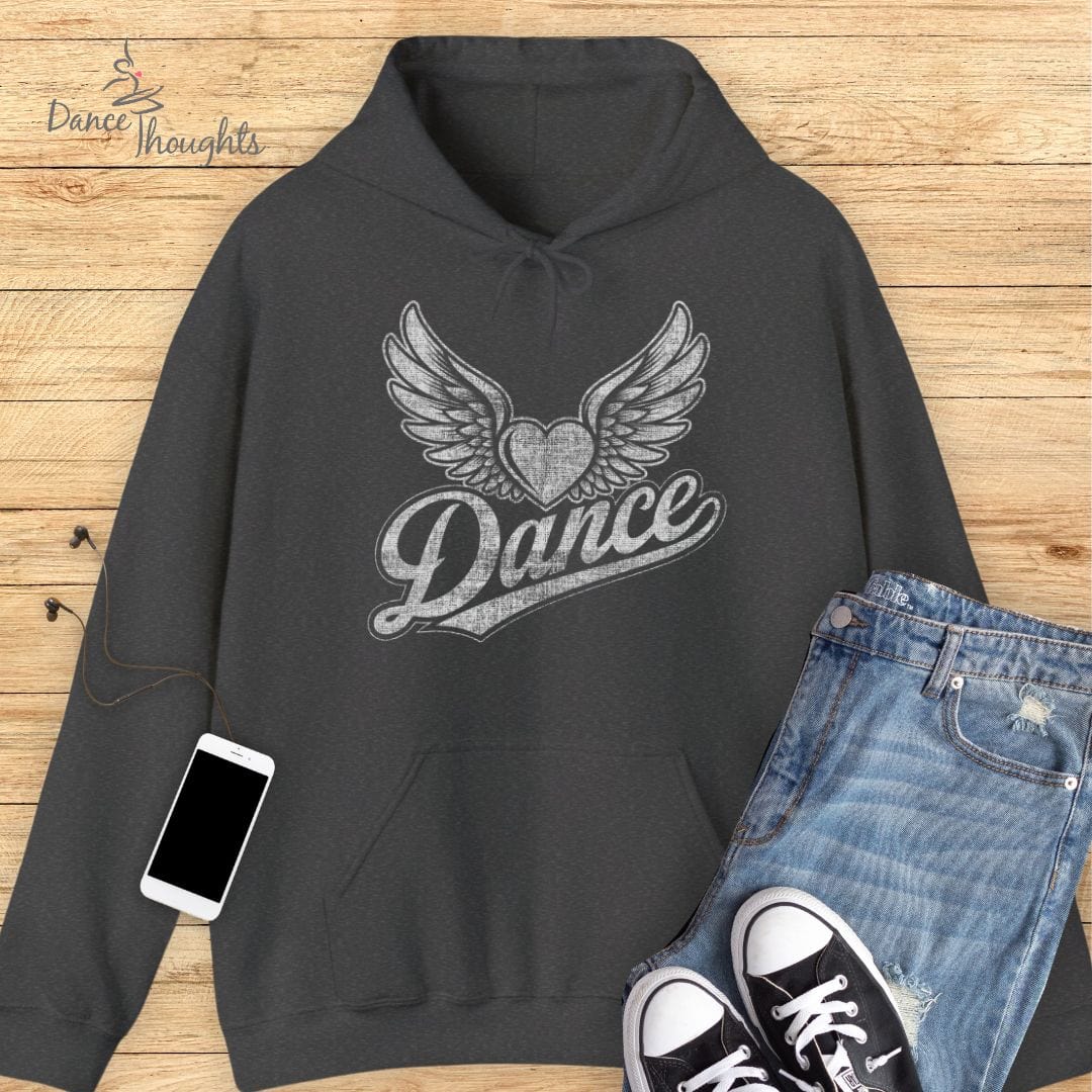 Heart With Wings Hoodie-Hoodie-Dance Thoughts