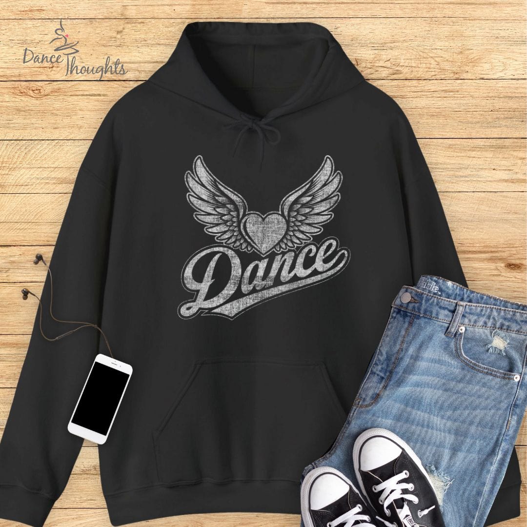 Heart With Wings Hoodie-Hoodie-Dance Thoughts