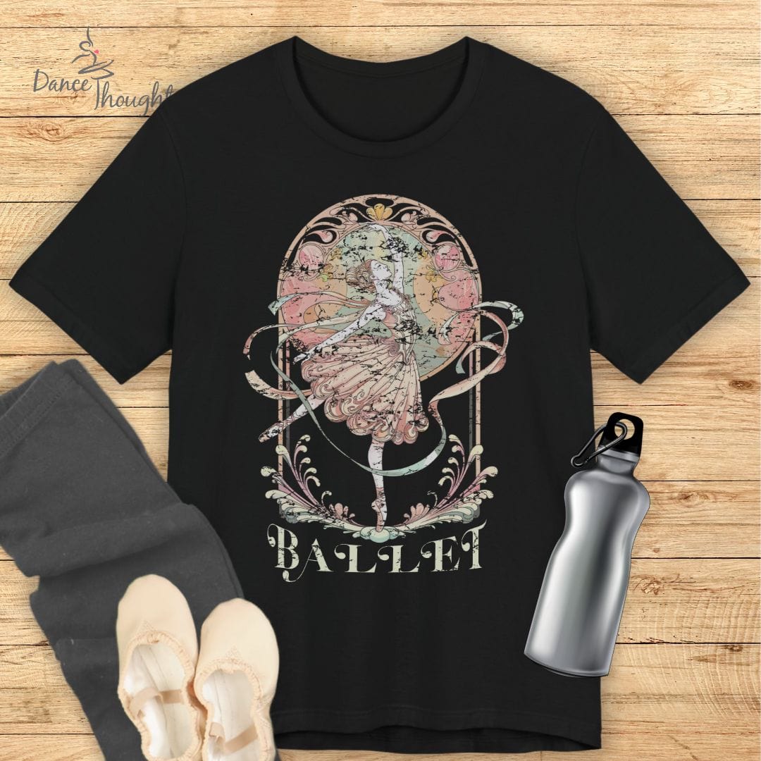 Art Nouveau Ballerina T-shirt-T-Shirt-Dance Thoughts