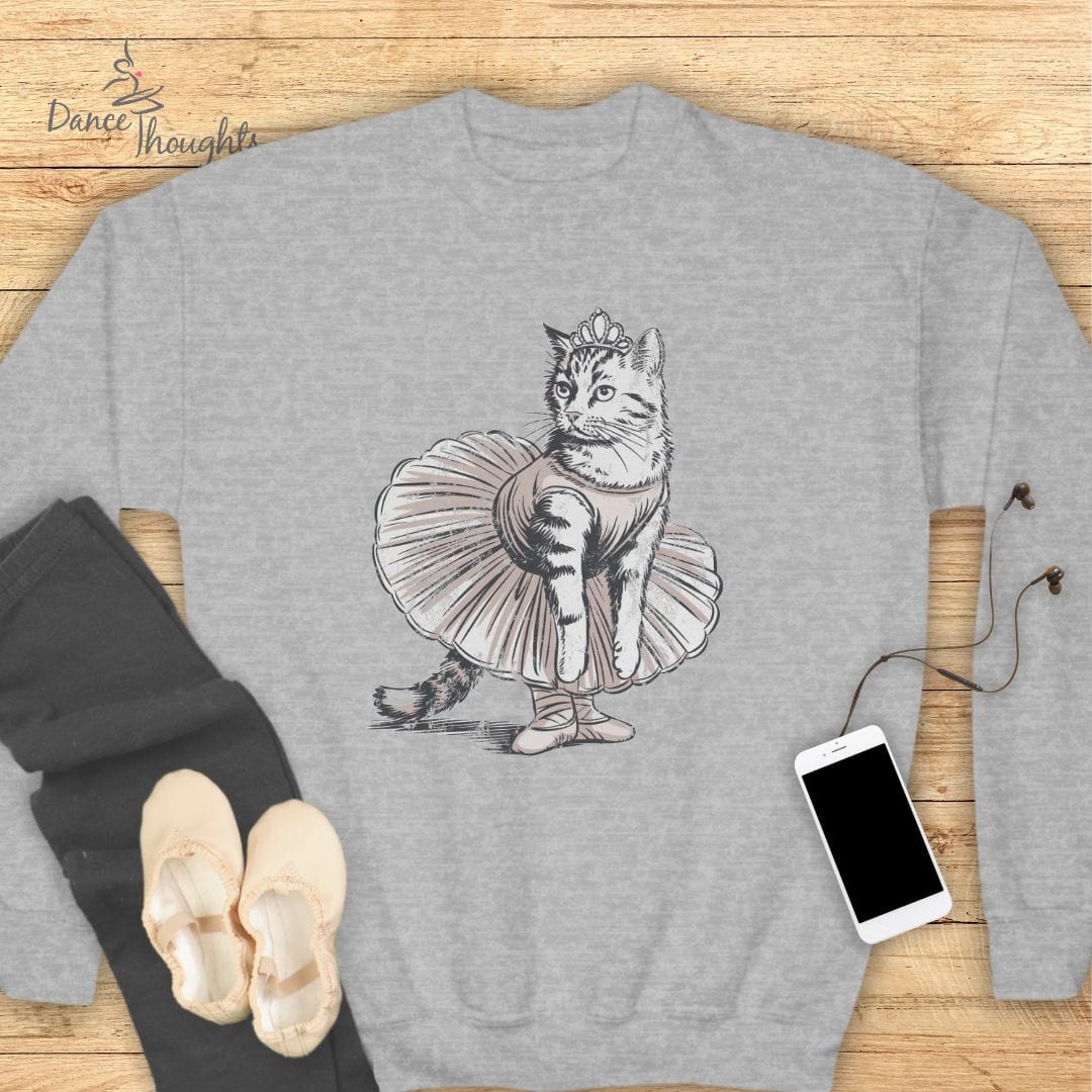 KIDS Ballerina Cat Sweatshirt-Kids clothes-Dance Thoughts