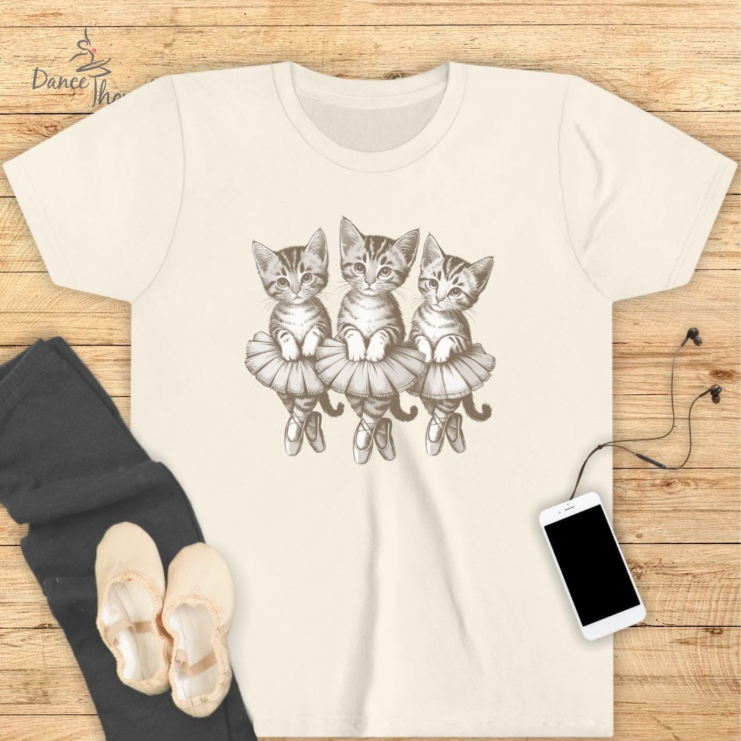 KIDS Ballerina Kittens T-Shirt-Kids clothes-Dance Thoughts