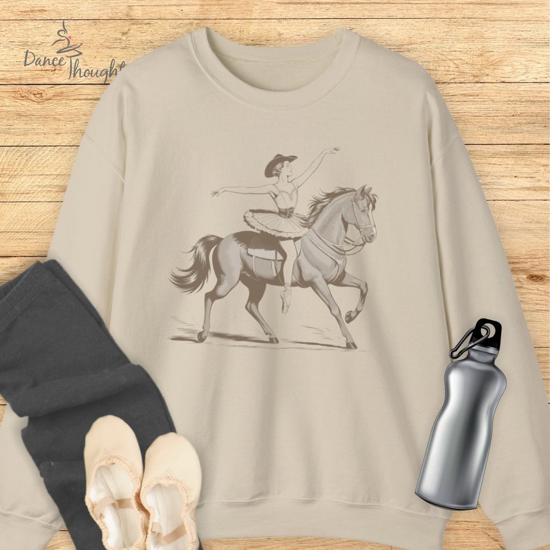 Cowboy Ballerina Sweatshirt-Sweatshirt-Dance Thoughts