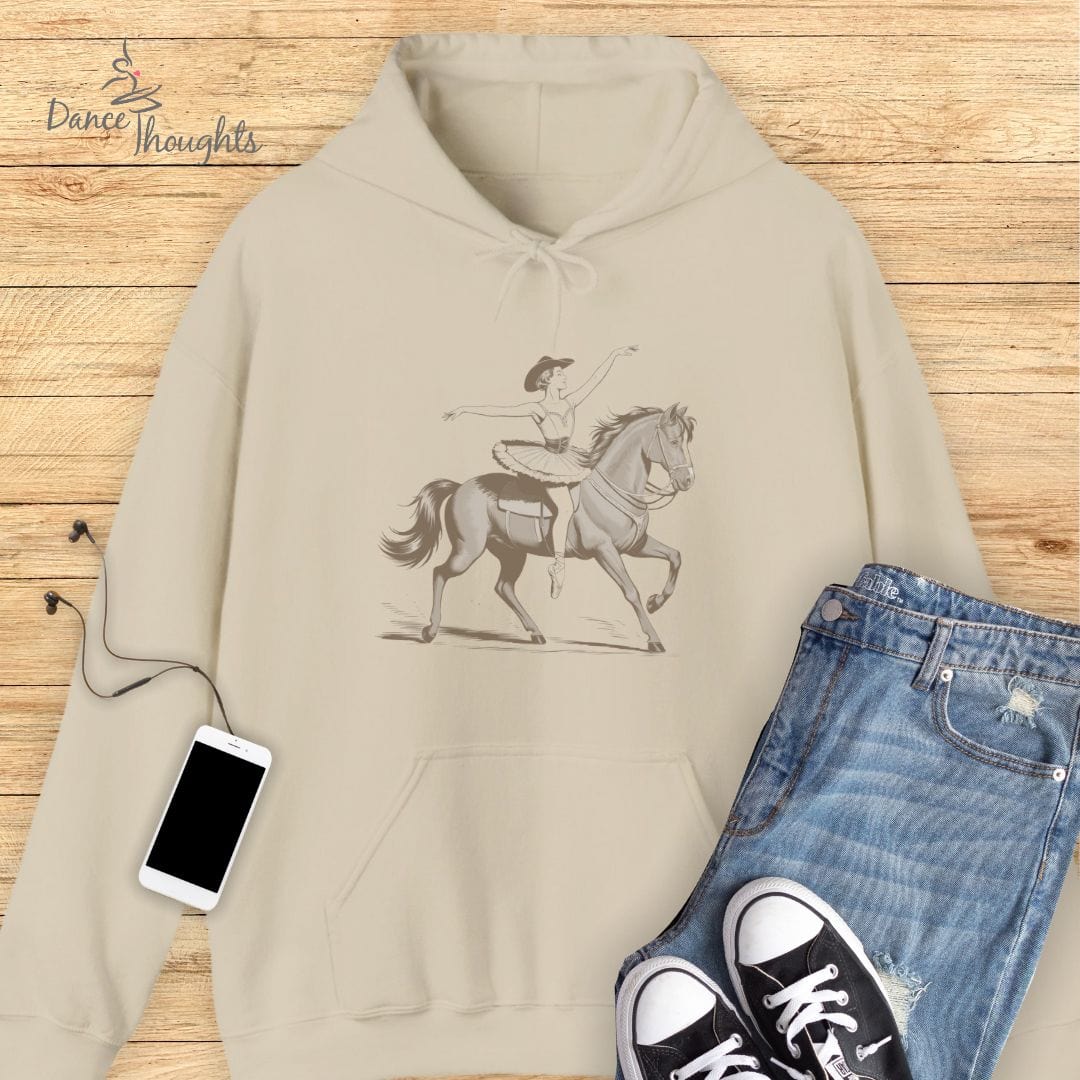 Cowboy Ballerina Hoodie-Hoodie-Dance Thoughts