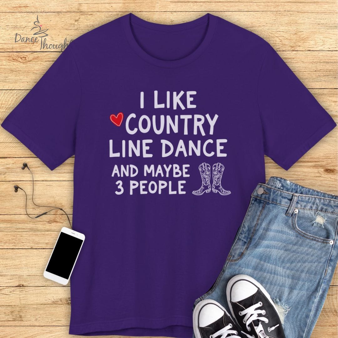 Country Line Dance & 3 People T-shirt