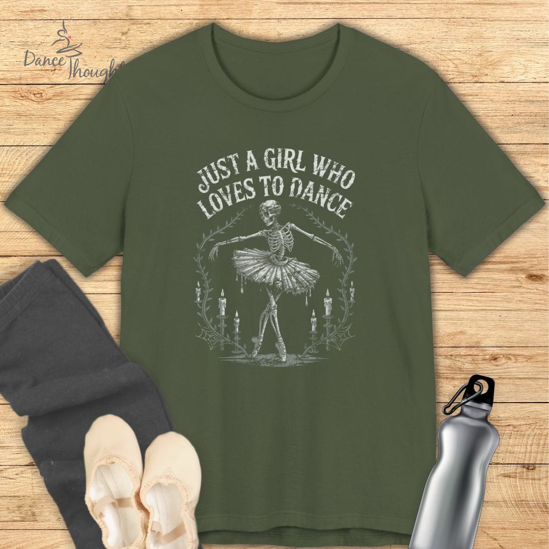 Just A Girl Skeleton T-shirt