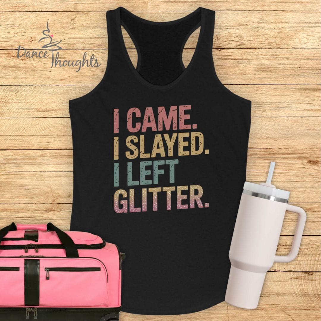 I Left Glitter Tank Top