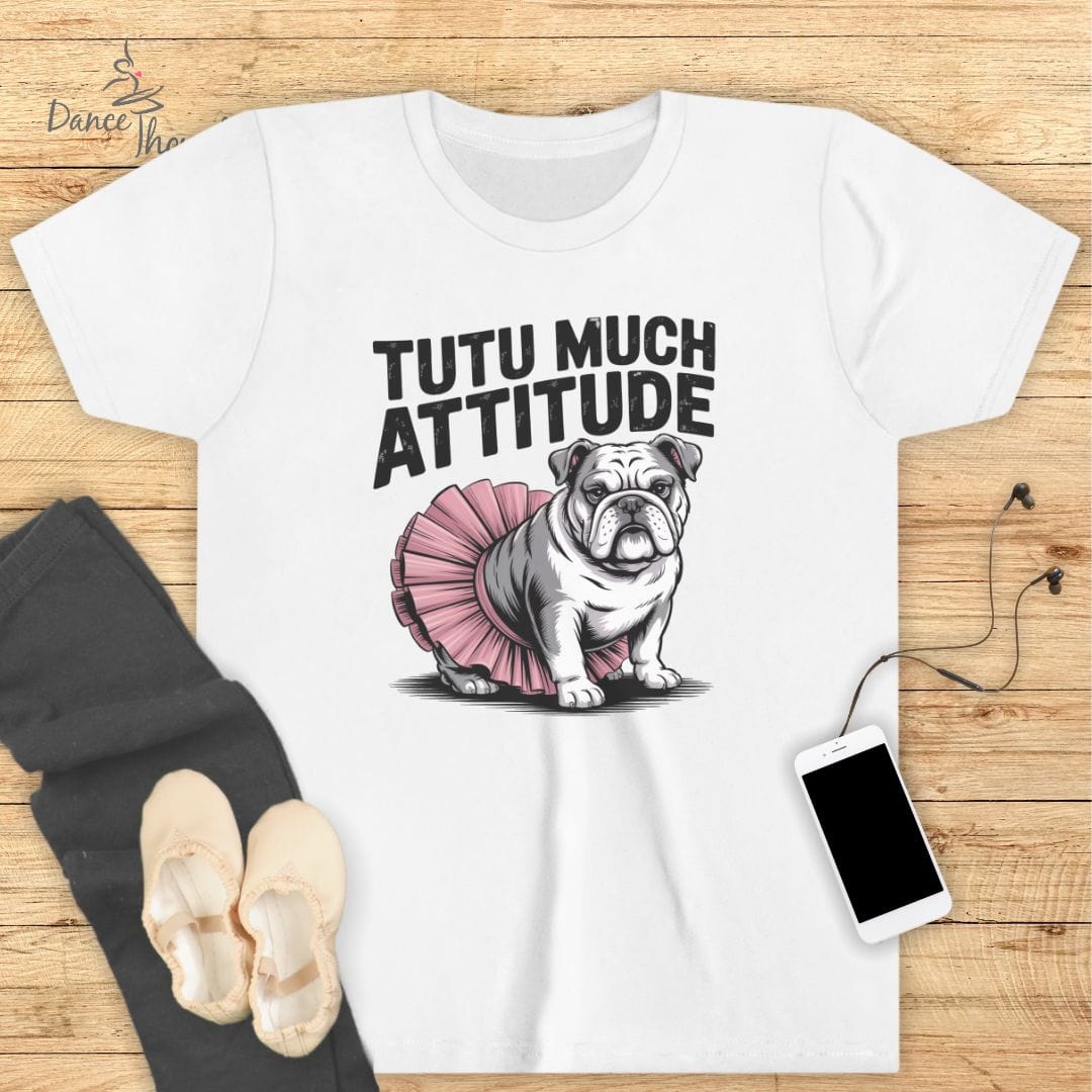 KIDS Tutu Much Attitude T-Shirt