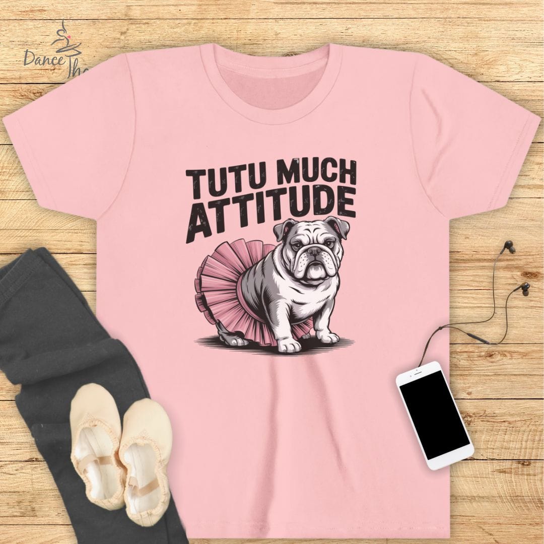 KIDS Tutu Much Attitude T-Shirt