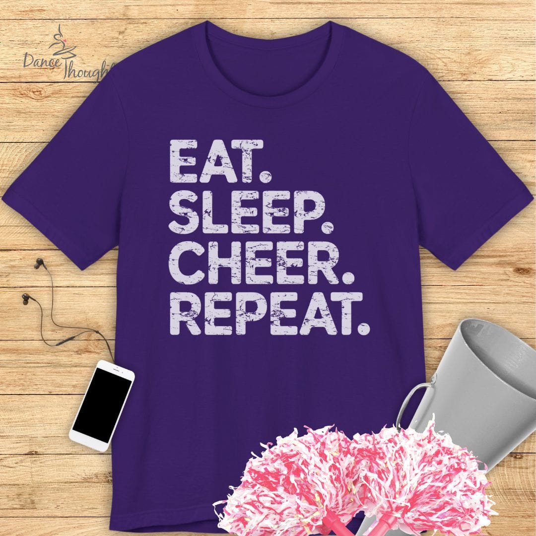 Eat, Sleep, Cheer, Repeat T-shirt