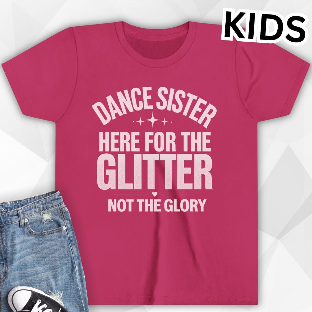 KIDS Here for the Glitter T-Shirt