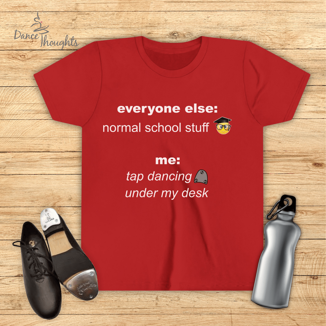 KIDS Tap Dancing Under My Desk T-Shirt-Kids clothes-Dance Thoughts
