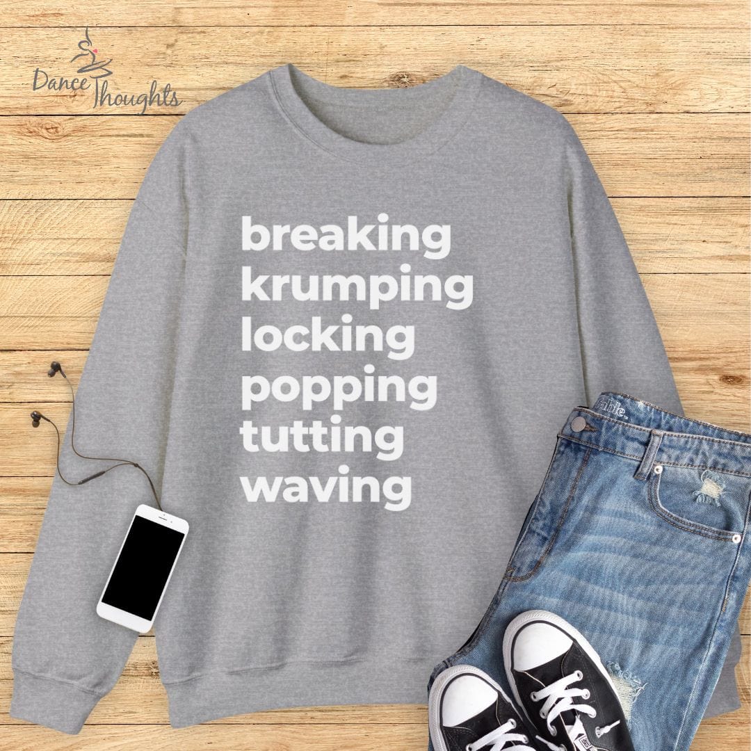 Hip-Hop Terminology Sweatshirt-Sweatshirt-Dance Thoughts