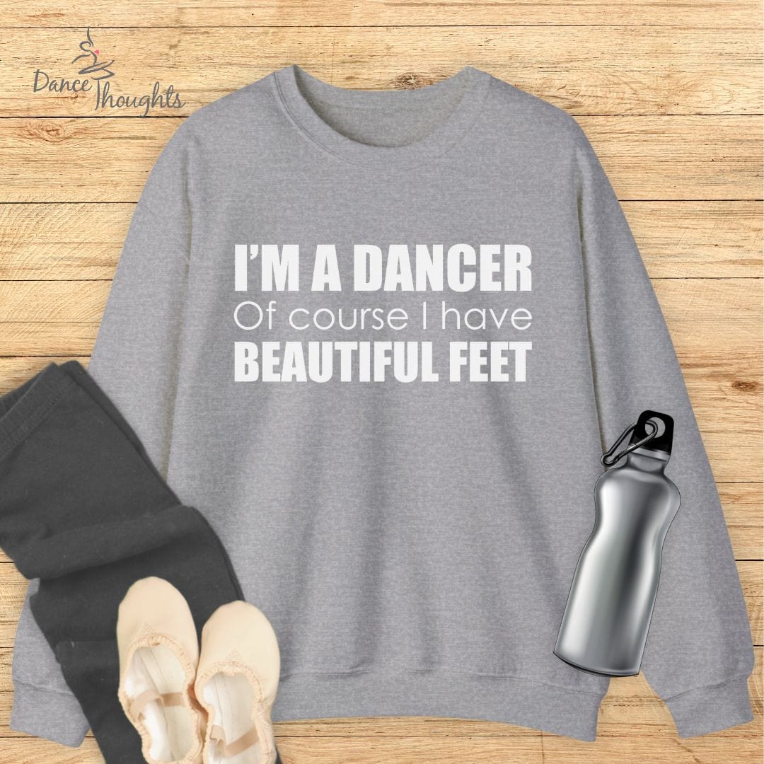 Beautiful Feet Sweatshirt-Sweatshirt-Dance Thoughts
