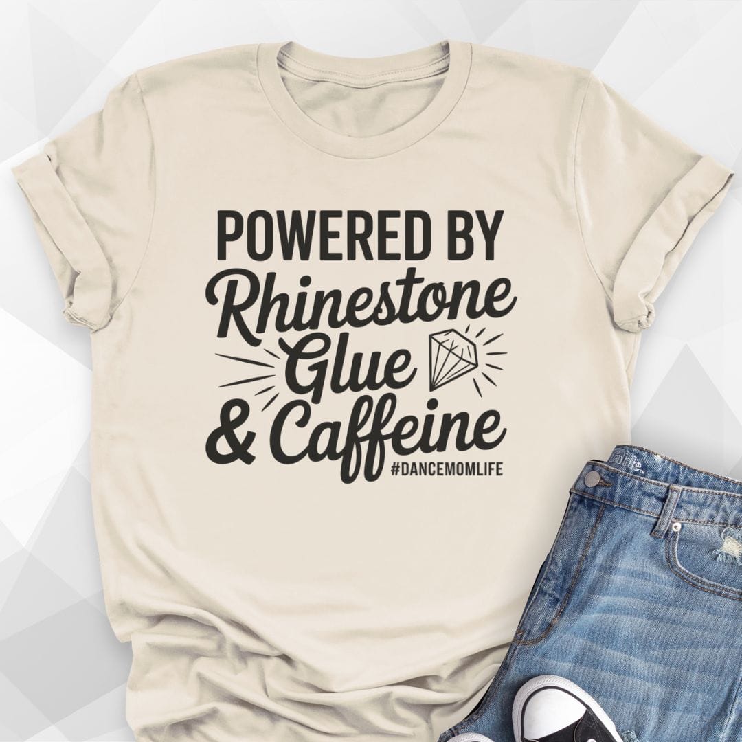 Powered by Rhinestone Glue T-shirt