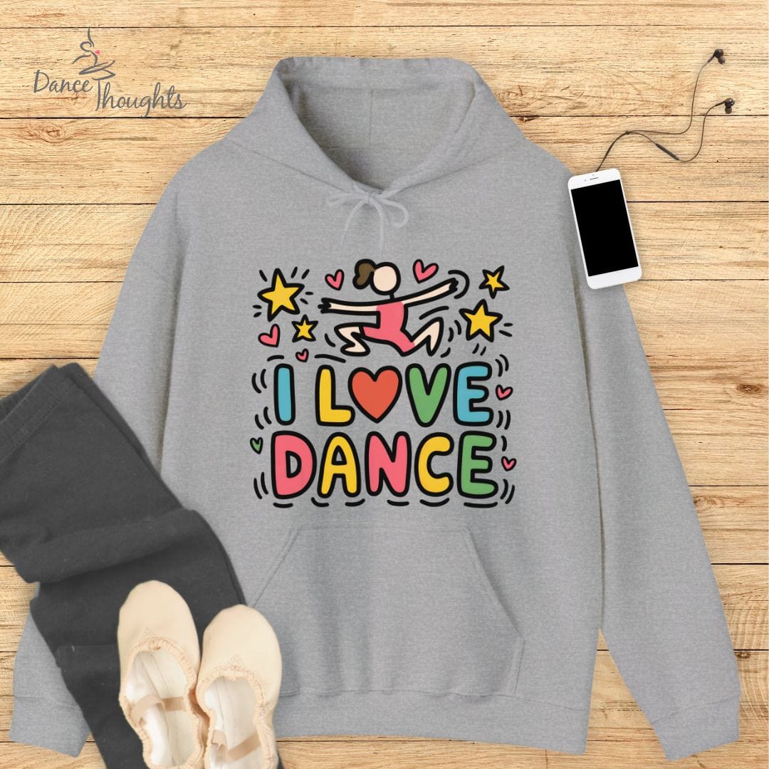I Love Dance Hoodie-Hoodie-Dance Thoughts